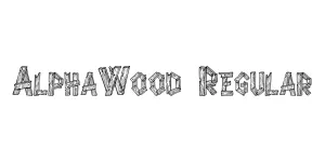 AlphaWood Regular Font