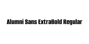Alumni Sans ExtraBold Regular Font