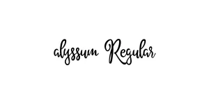 alyssum Regular Font