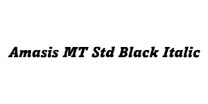 Amasis MT Std Black Italic Font