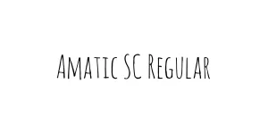 Amatic SC Regular Font