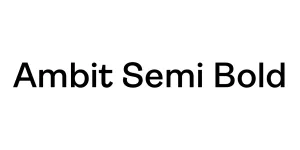 Ambit Semi Bold Font
