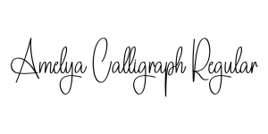 Amelya Calligraph Regular Font