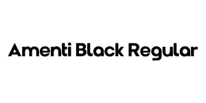 Amenti Black Regular Font