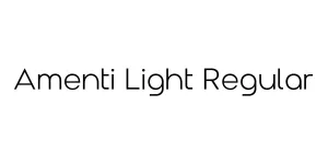 Amenti Light Regular Font