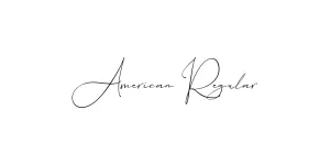 American Regular Font