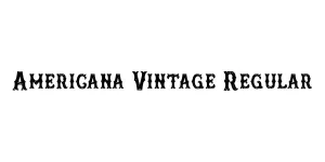 Americana Vintage Regular Font