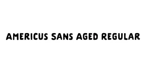 Americus Sans Aged Regular Font