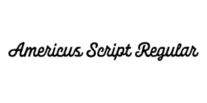 Americus Script Regular Font