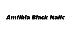 Amfibia Black Italic Font