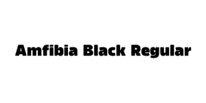 Amfibia Black Regular Font