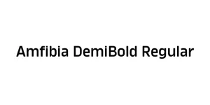 Amfibia DemiBold Regular Font
