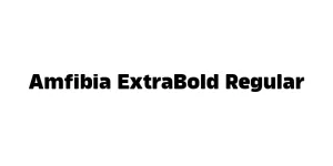 Amfibia ExtraBold Regular Font