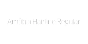 Amfibia Hairline Regular Font