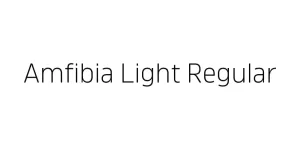 Amfibia Light Regular Font