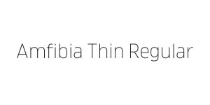 Amfibia Thin Regular Font