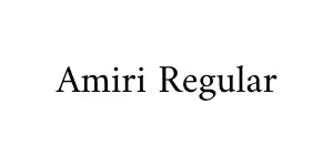 Amiri Regular Font