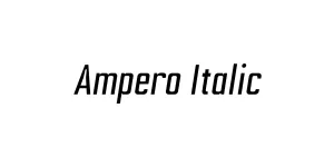 Ampero Italic Font