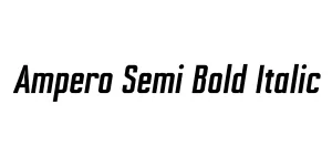 Ampero Semi Bold Italic Font
