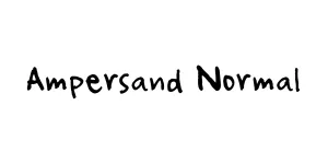 Ampersand Normal Font