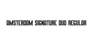 Amsterdam Signature Duo Regular Font