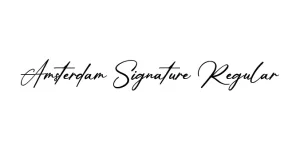 Amsterdam Signature Regular Font