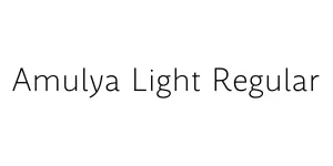 Amulya Light Regular Font