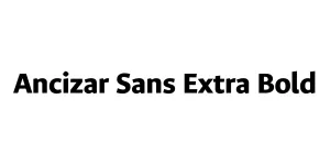 Ancizar Sans Extra Bold Font
