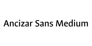 Ancizar Sans Medium Font