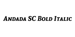 Andada SC Bold Italic Font