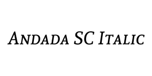 Andada SC Italic Font