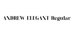 ANDREW ELEGANT Regular Font