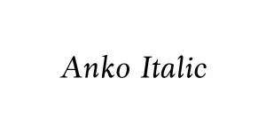 Anko Italic Font