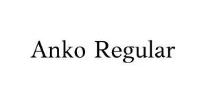 Anko Regular Font