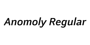 Anomoly Regular Font
