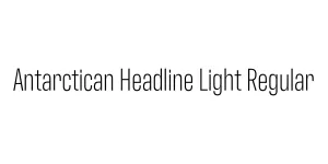 Antarctican Headline Light Regular Font
