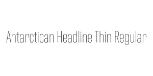 Antarctican Headline Thin Regular Font