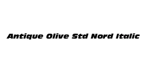 Antique Olive Std Nord Italic Font