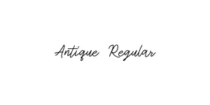Antique Regular Font