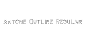Antone Outline Regular Font