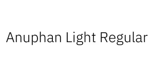 Anuphan Light Regular Font
