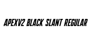ApexV2 Black Slant Regular Font