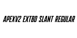 ApexV2 ExtBd Slant Regular Font