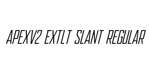 ApexV2 ExtLt Slant Regular Font