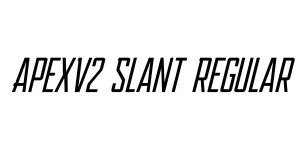ApexV2 Slant Regular Font