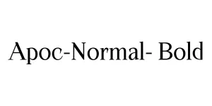 Apoc-Normal- Bold Font