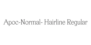 Apoc-Normal- Hairline Regular Font