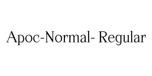 Apoc-Normal- Regular Font