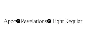Apoc-Revelations- Light Regular Font