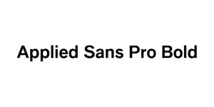 Applied Sans Pro Bold Font